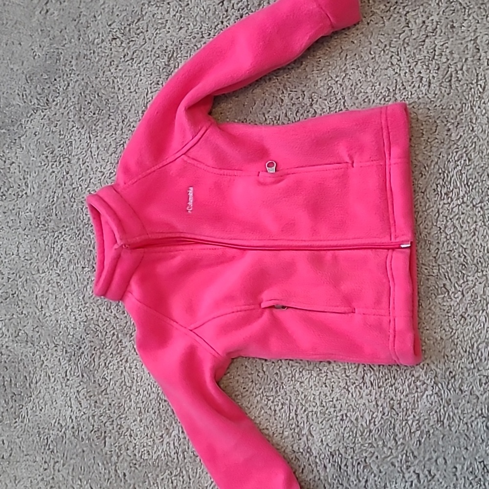 Pink Columbia fleece jacket 3T